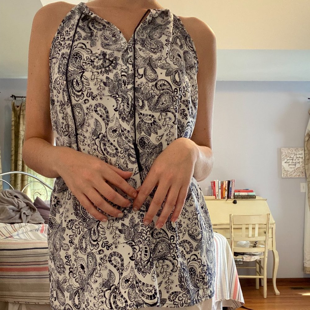 Paisley Tunic Top